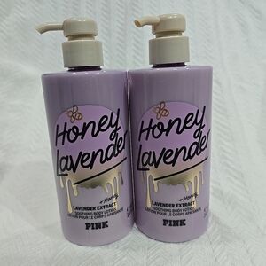 PINK HONEY LAVENDER 2* Victoria's Secret 14 Oz 414 ml Soothing Body Lotion Women
